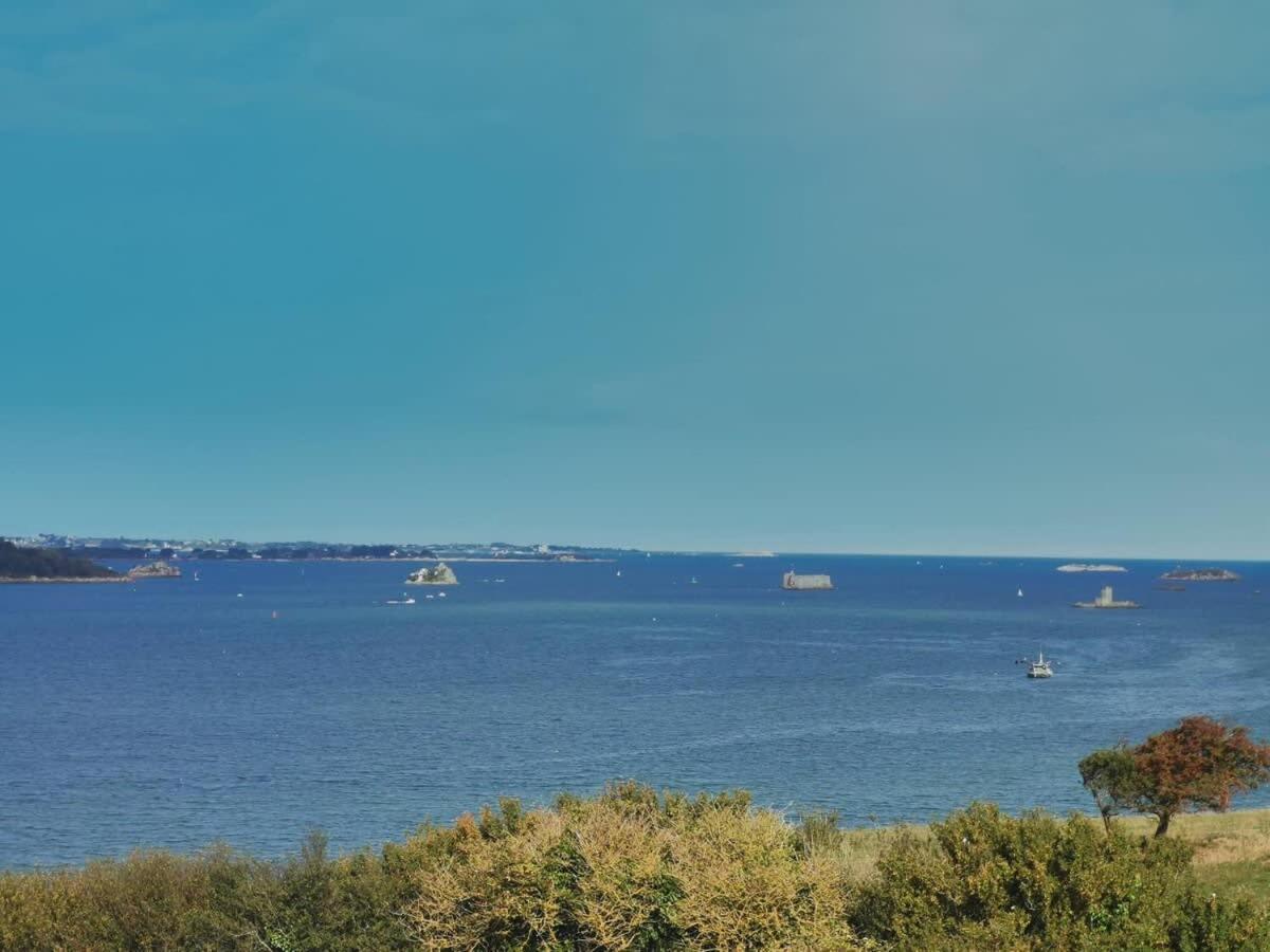 Kermartin - Maison De Famille Avec Vue Sur La Baie De Morlaix Plouézocʼh Dış mekan fotoğraf