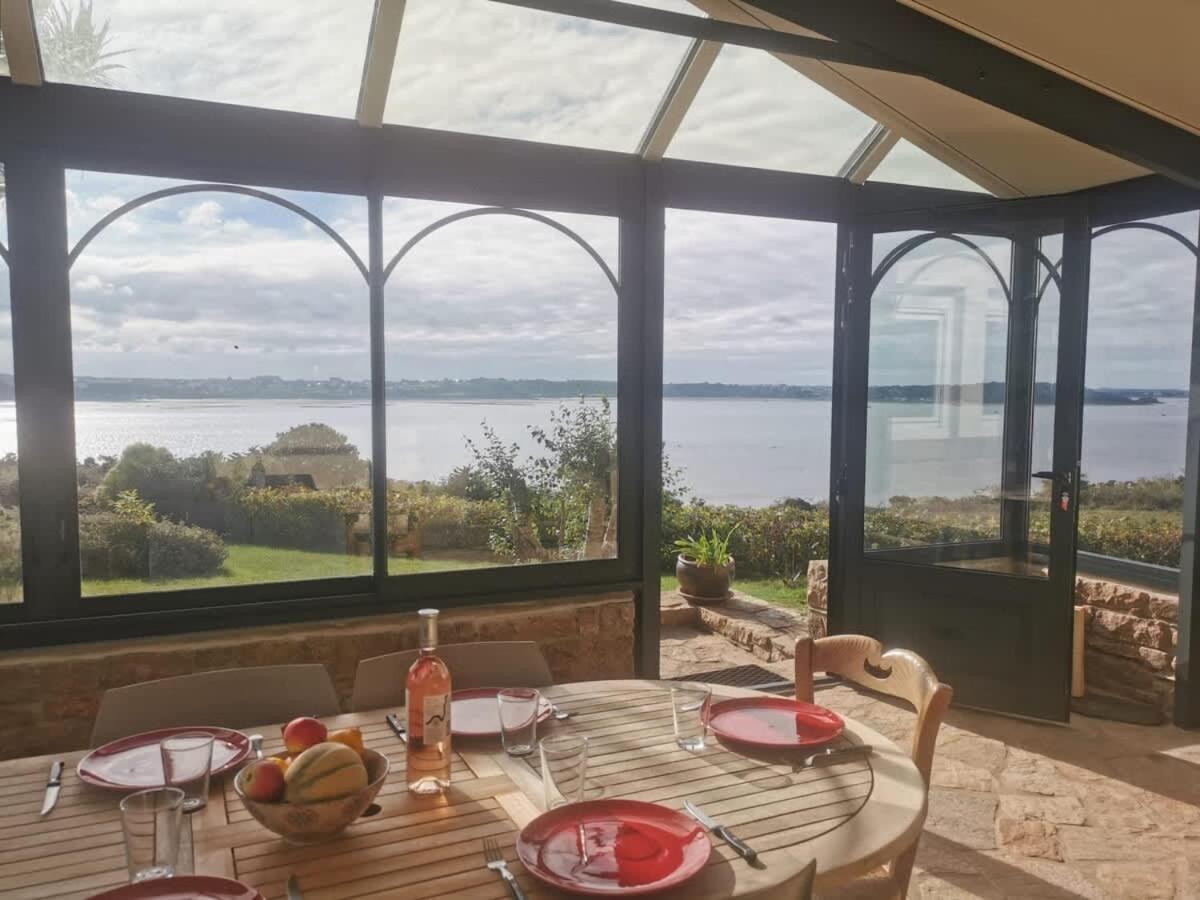 Kermartin - Maison De Famille Avec Vue Sur La Baie De Morlaix Plouézocʼh Dış mekan fotoğraf