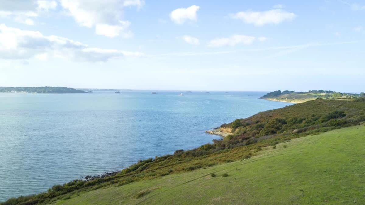 Kermartin - Maison De Famille Avec Vue Sur La Baie De Morlaix Plouézocʼh Dış mekan fotoğraf