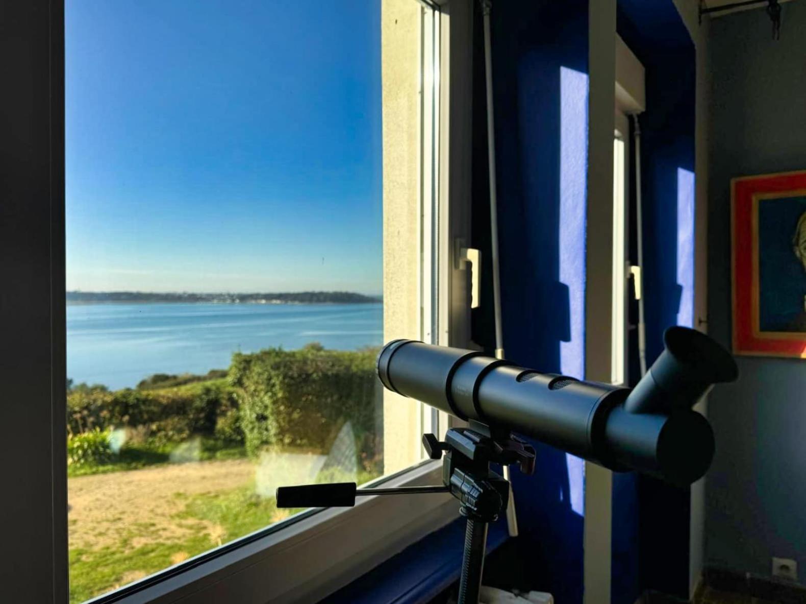 Kermartin - Maison De Famille Avec Vue Sur La Baie De Morlaix Plouézocʼh Dış mekan fotoğraf